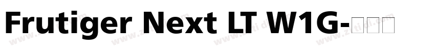 Frutiger Next LT W1G字体转换